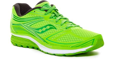 lime green athletic shoes.